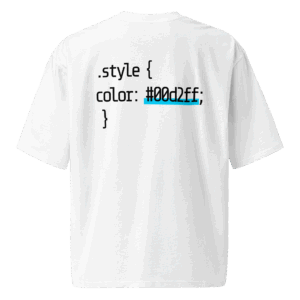 css oversized t-shirt