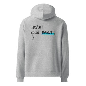 css oversized unisex hoodie